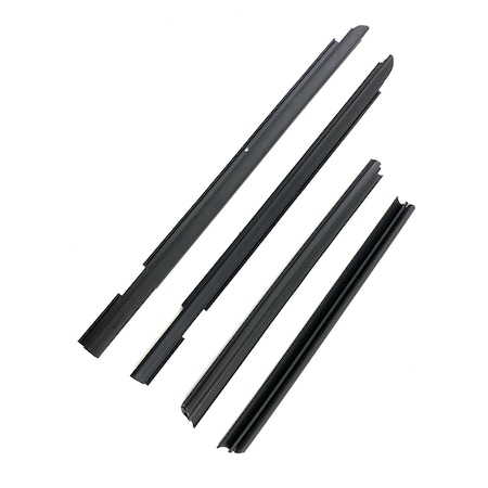 Fairchild Industries 2007-2018 Wrangler (4Dr) Rear Inner & Outer Belt Weatherstrip 4 Pc Kit KD2072